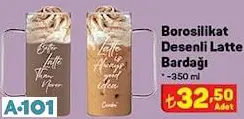 BOROSİLİKAT DESENLİ LATTE BARDAĞI